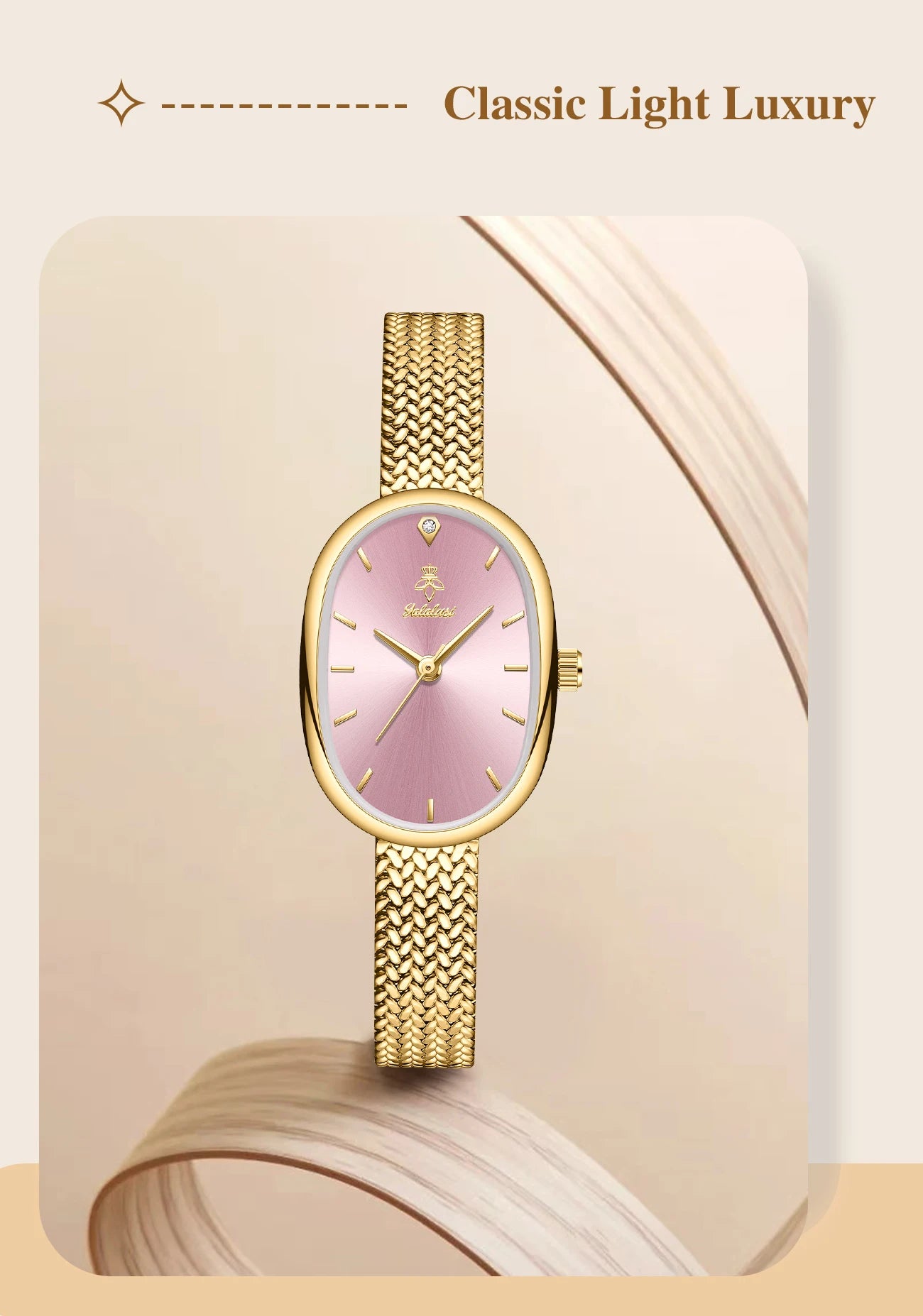 YaLaLuSi Brand Fashionable Women's Waterproof Quartz Bracelet Watch: Minimalist Design for Girls reloj mujer watch for ladies