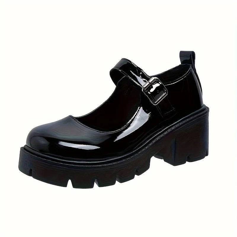Lolita Shoes Women Japanese Mary Jane Shoes Women Vintage Girls Students JK Uniform High Heel Platform Shoes Cosplay Plus Size