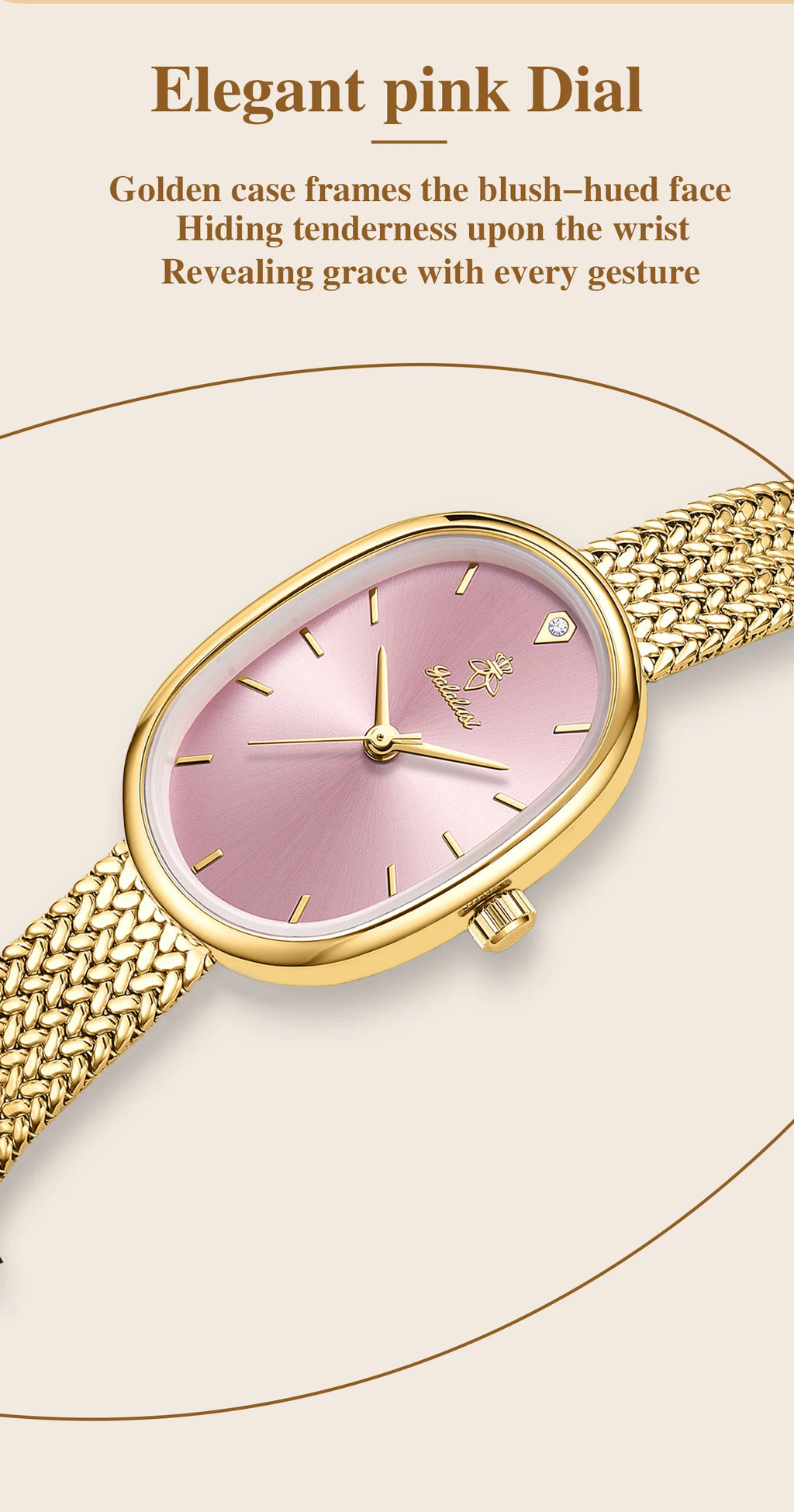 YaLaLuSi Brand Fashionable Women's Waterproof Quartz Bracelet Watch: Minimalist Design for Girls reloj mujer watch for ladies