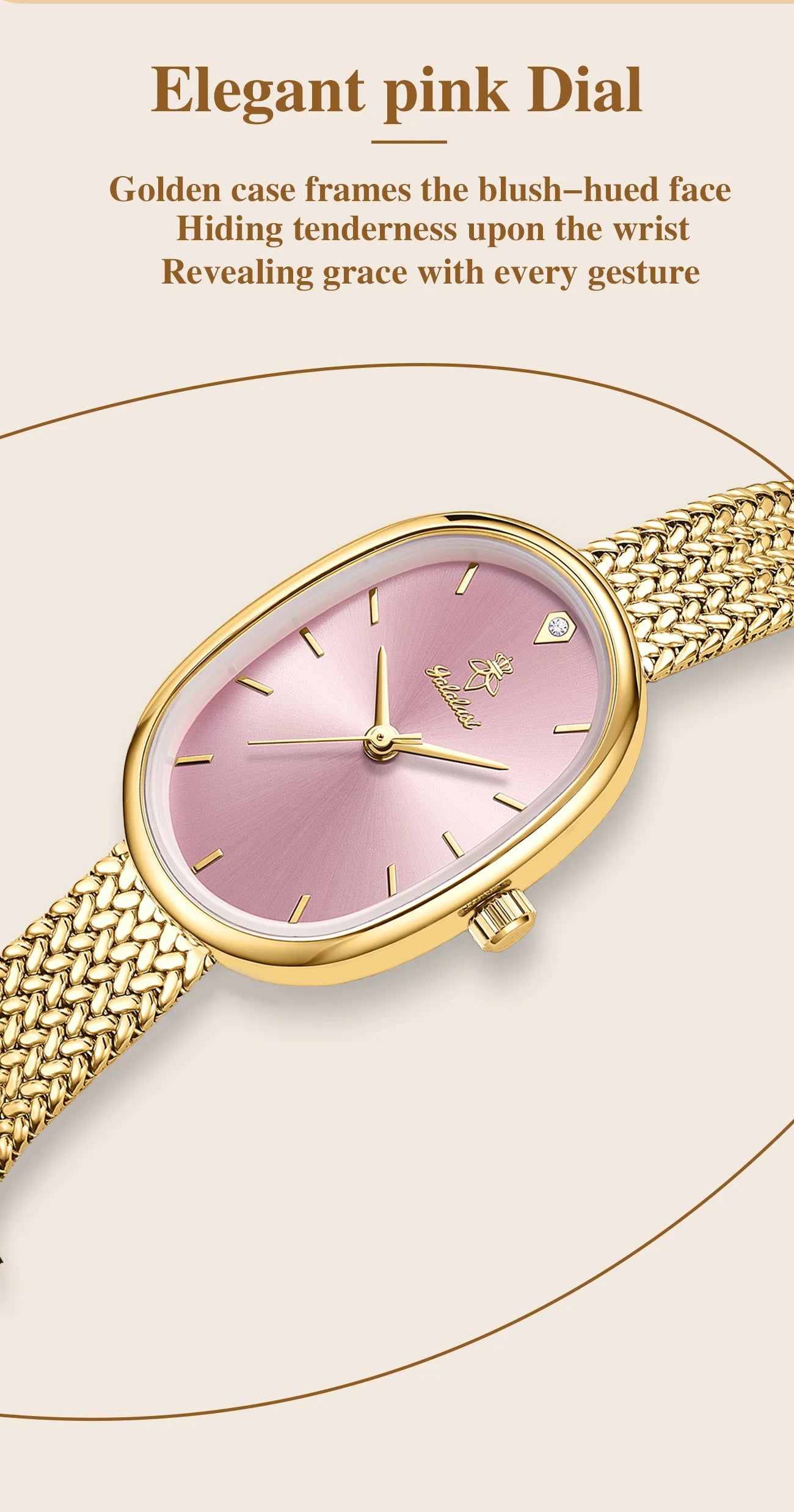 YaLaLuSi Brand Fashionable Women's Waterproof Quartz Bracelet Watch: Minimalist Design for Girls reloj mujer watch for ladies