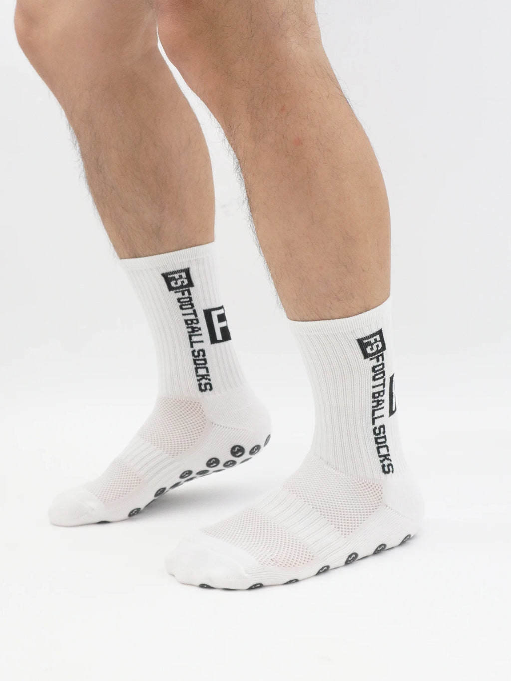 4 Pairs Men's Soccer Socks Anti Slip Non-Slip Gripper Pads for Football Basketball Sports With Grippers Socks
