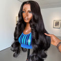 30 32Inch Body Wave HD Lace Front Wigs Pre Plucked Loose Wave 300% Density 13x6 HD Lace Frontal Wig Glueless Human Hair Wig