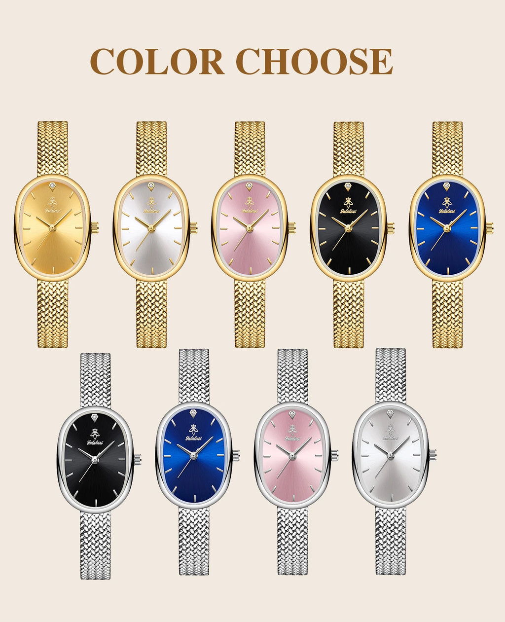 YaLaLuSi Brand Fashionable Women's Waterproof Quartz Bracelet Watch: Minimalist Design for Girls reloj mujer watch for ladies