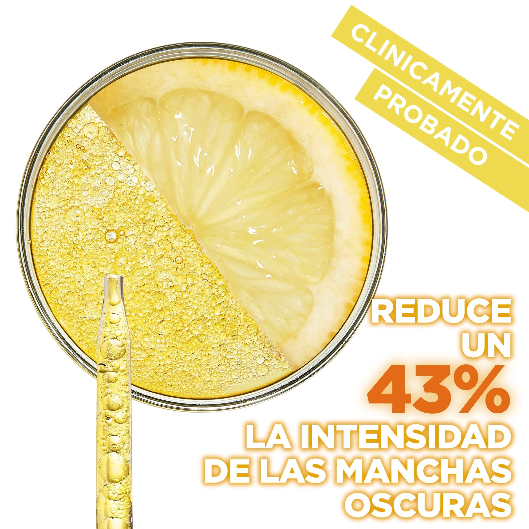 Garnier |   Anti stain serum with vitamin c, niacinamide and salicylic acid. Reduces the intensity of dark spots even acne marks by 43% and provides luminosity. Efficacy approved by laboratories