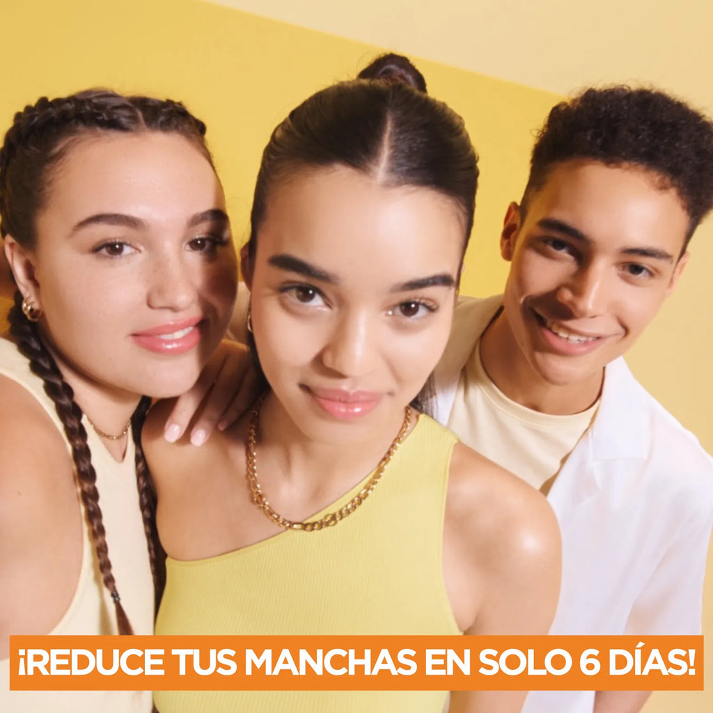 Garnier |   Anti stain serum with vitamin c, niacinamide and salicylic acid. Reduces the intensity of dark spots even acne marks by 43% and provides luminosity. Efficacy approved by laboratories