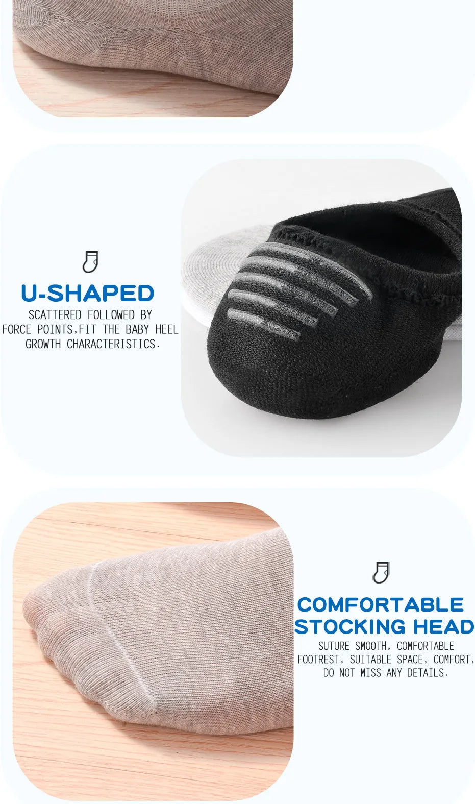 5 pairs of boys girls children  soft invisible socks low  casual cotton leisure sailing anti-skid stealth non-display