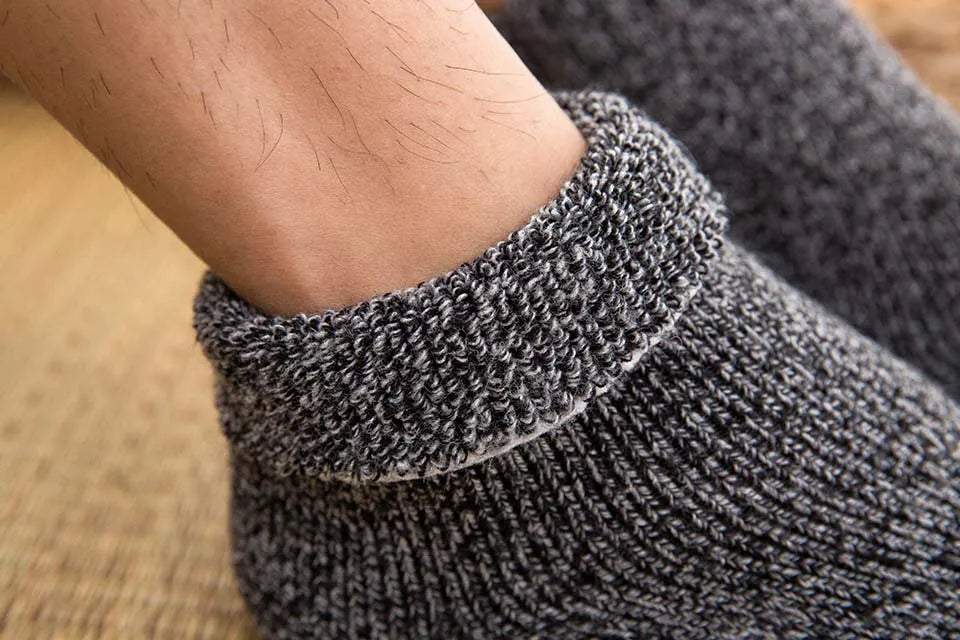 3/5 Pair Winter Men's Merino Wool Socks Super Thick Warm High Quality Harajuku Retro Snow Casual Antifreeze Cashmere Socks Men
