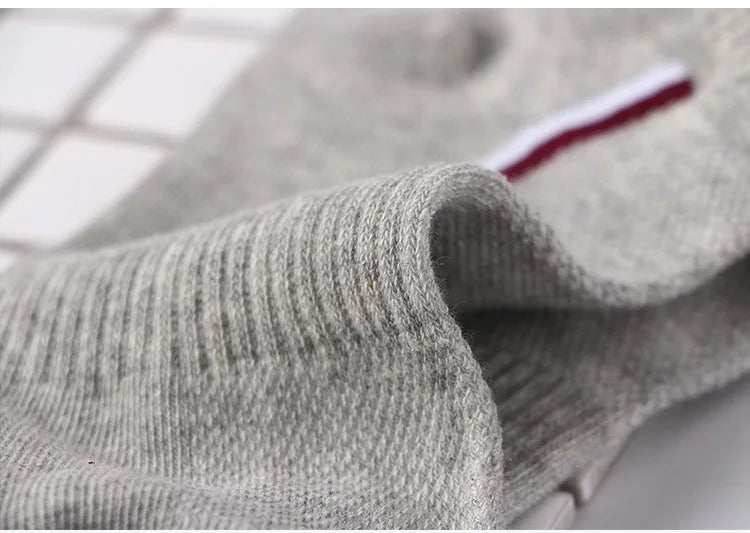 10 Pair High Quality Men Ankle Socks Breathable Cotton Sports Socks Mesh Casual Athletic Summer Thin Cut Short Sokken Size 38-48