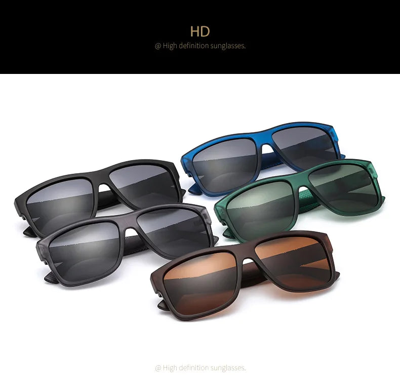 2024 Luxury Brand Polarized Sunglasses Men High-End Outdoor Glasses Fashion Square Driving Eyewear Travel Sun Glasses Uv400