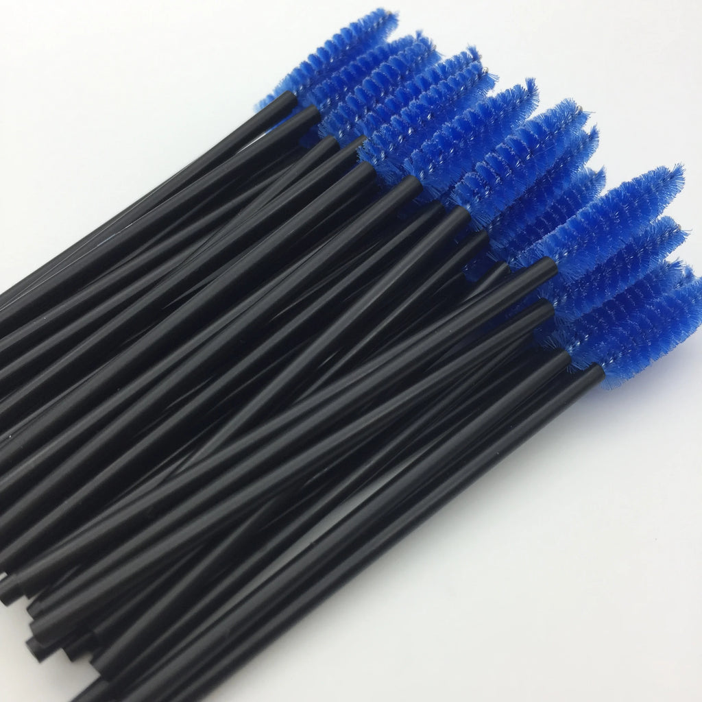 New 5/25/50Pcs Wholesale Crystal Eyelashes Brush Applicator Eyelash Brushes Plastic Mascara Wand Lashes Extension Makeup Beauty
