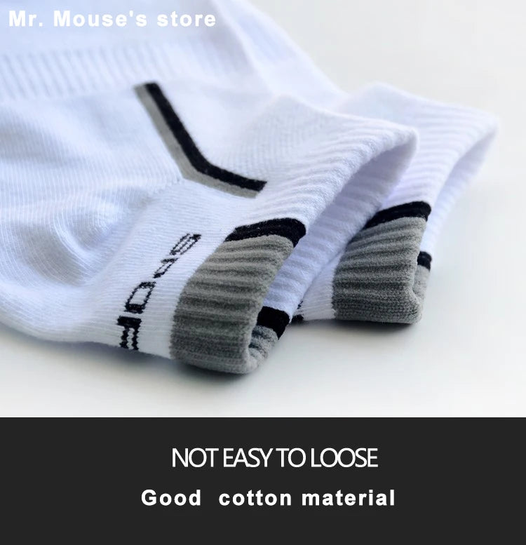 10 Pair High Quality Men Ankle Socks Breathable Cotton Sports Socks Mesh Casual Athletic Summer Thin Cut Short Sokken Size 38-48