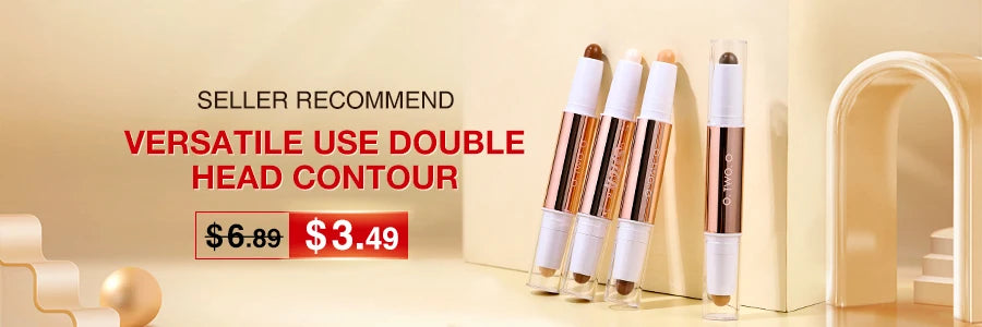 O.TWO.O Eyeliner Stamp Black Liquid Eyeliner Pen Waterproof Fast Dry Double-ended Eye Liner Pencil Make-up for Women Cosmetics