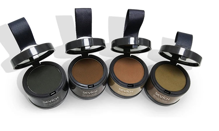 Sevich Hairline Powder 4g Hairline Shadow Powder Women Men Makeup Hair Concealer Natural Cover Unisex Hair Straightener Brush