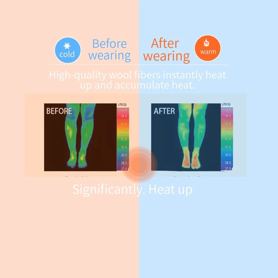 3/5 Pair Winter Men's Merino Wool Socks Super Thick Warm High Quality Harajuku Retro Snow Casual Antifreeze Cashmere Socks Men