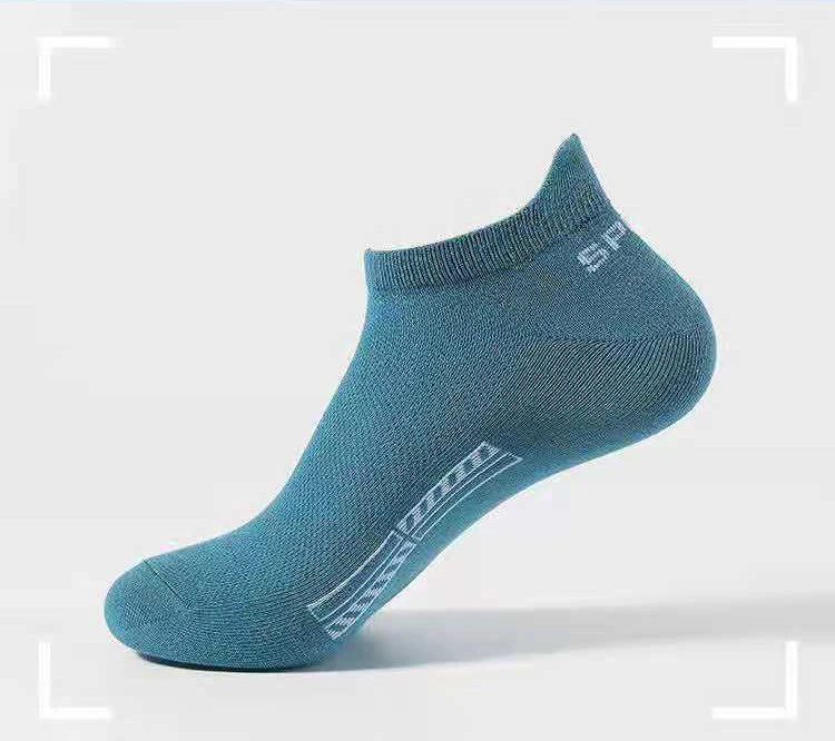 10Pairs High Quality Men Ankle Socks Breathable Cotton Sports Socks Mesh Casual Athletic Summer Thin Cut Short Sokken Size 38-48