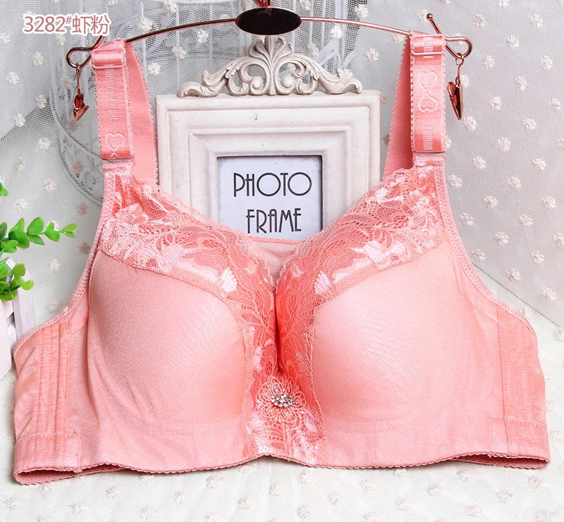 Big Size Push Up Bra 48G 50G 52G Plus Size Bralette Large Size Brassiere Female Bra Plus Size 40-52 Sexy Seamless Bras For Women