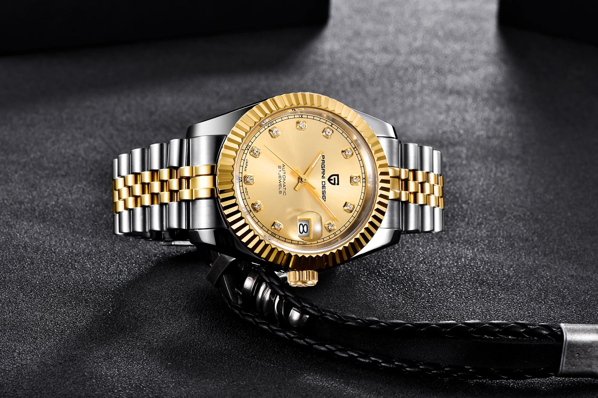 PAGANI DESIGN Man Mechanical Watch Top Brand Luxury Automatic Watch Stainless Steel 100m Waterproof Watch Men Clock Reloj Hombre