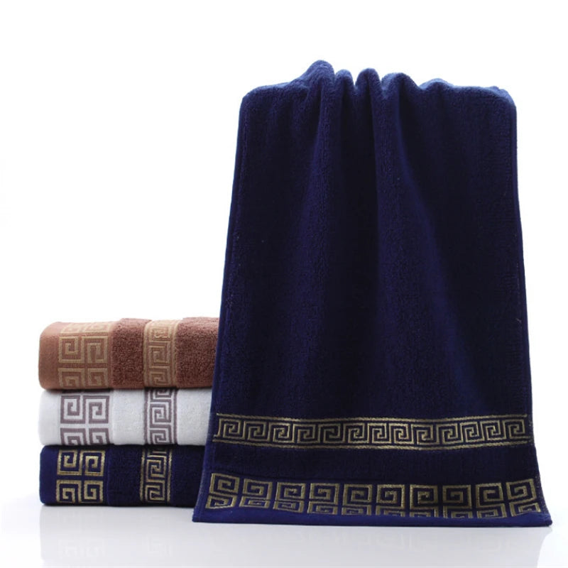 100% Pure Cotton Towel 34x73cm Embroidered Towels  For Adults Quick-Dry Thicken Soft Face Towels Absorbent