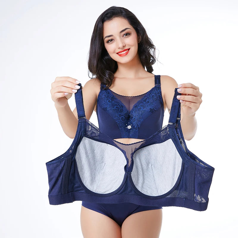Big Size Push Up Bra 48G 50G 52G Plus Size Bralette Large Size Brassiere Female Bra Plus Size 40-52 Sexy Seamless Bras For Women