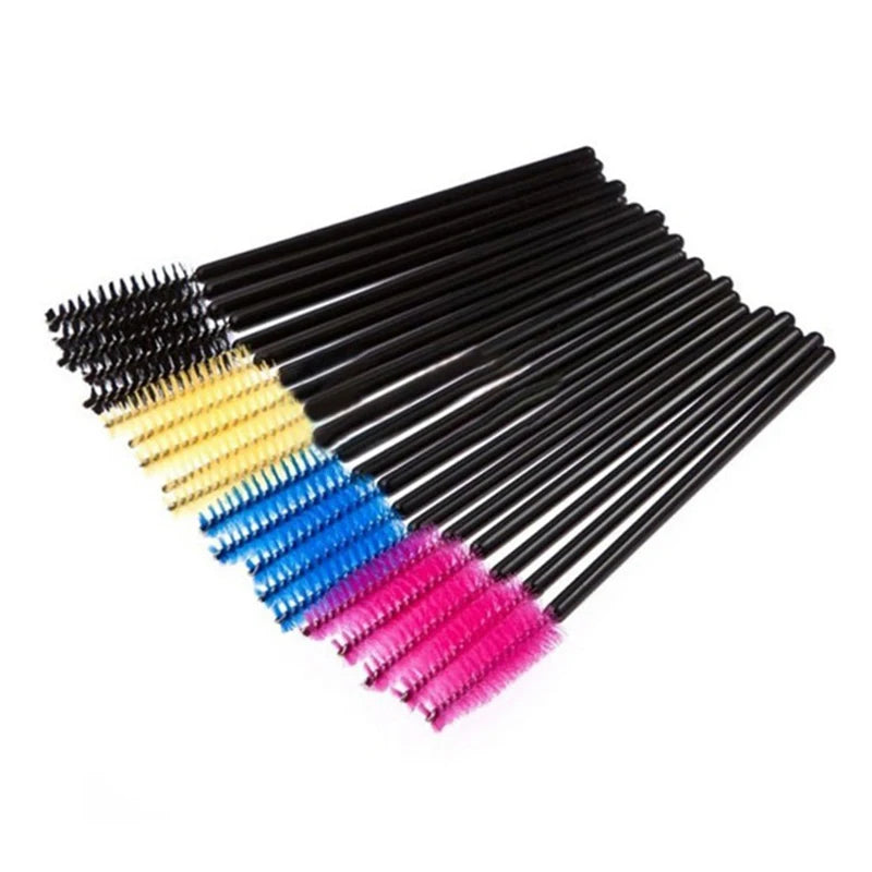 5/50 Pcs Eyelash Brushes False Eye Lashes Extension Tools Eyebrow Brush Mascara Wands Applicator Spoolers Lashes Cosmetic Tool