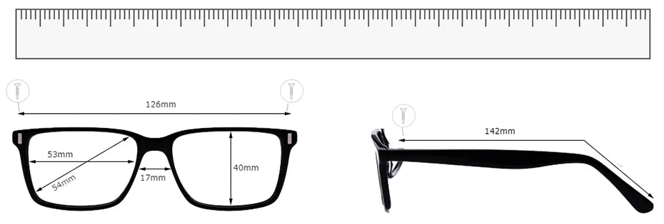 ZENOTTIC High-quality Rimless Rectangle Prescription Glasses Anti Blue Light/Photochromic Optical Eyeglasses For Men