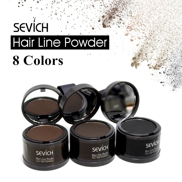 Sevich Hairline Powder 4g Hairline Shadow Powder Women Men Makeup Hair Concealer Natural Cover Unisex Hair Straightener Brush