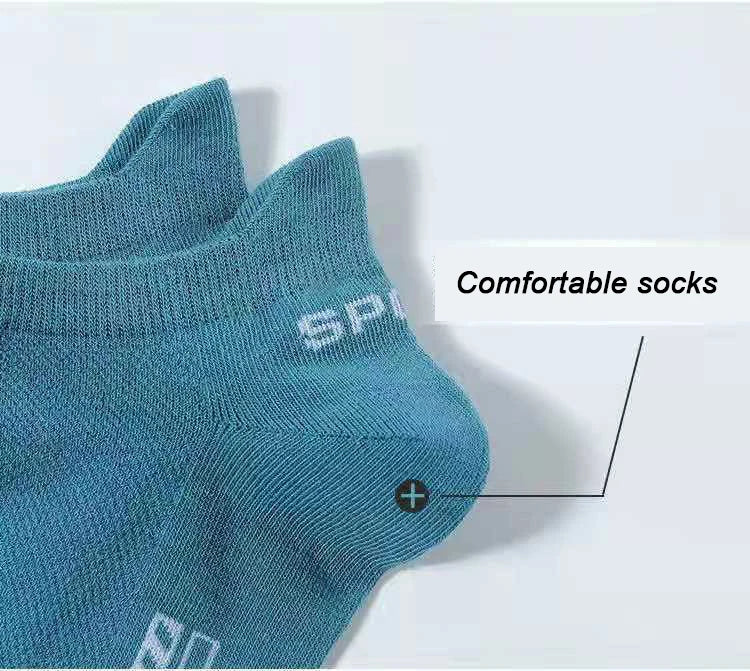 10Pairs High Quality Men Ankle Socks Breathable Cotton Sports Socks Mesh Casual Athletic Summer Thin Cut Short Sokken Size 38-48