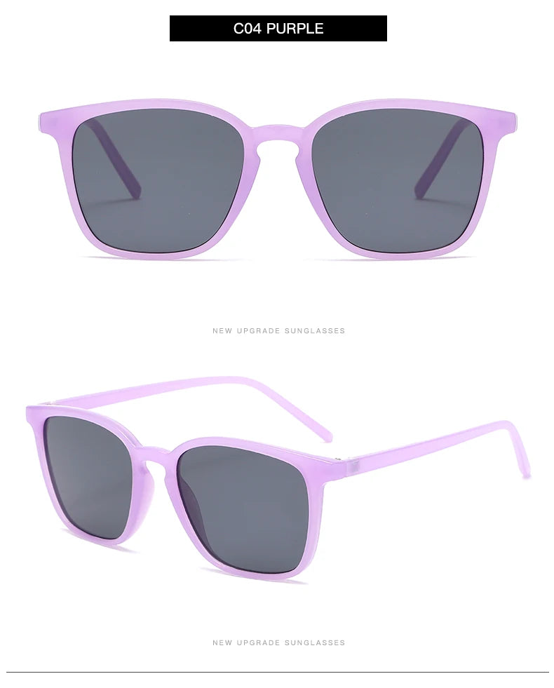 Square Small Sunglasses Women Rectangle Frame Purple Colorful Sun Glasses Female Oculos Y2K Retro Gradient Hip Hop Shades UV400