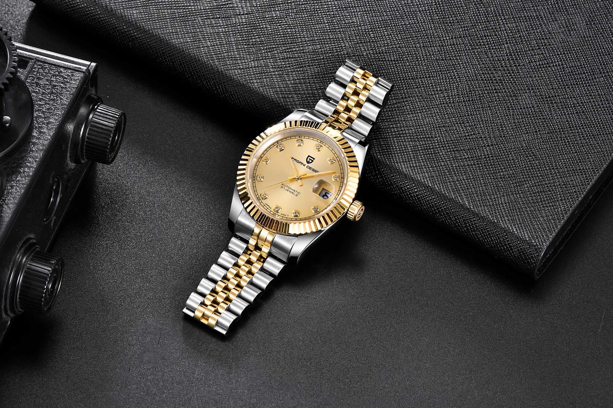 PAGANI DESIGN Man Mechanical Watch Top Brand Luxury Automatic Watch Stainless Steel 100m Waterproof Watch Men Clock Reloj Hombre