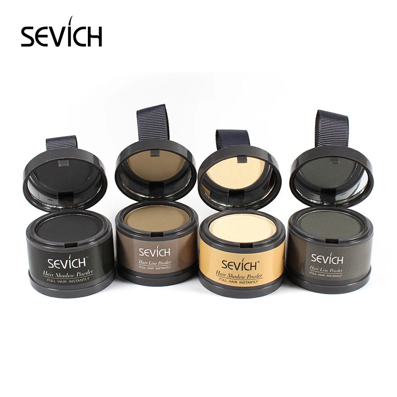 Sevich Hairline Powder 4g Hairline Shadow Powder Women Men Makeup Hair Concealer Natural Cover Unisex Hair Straightener Brush