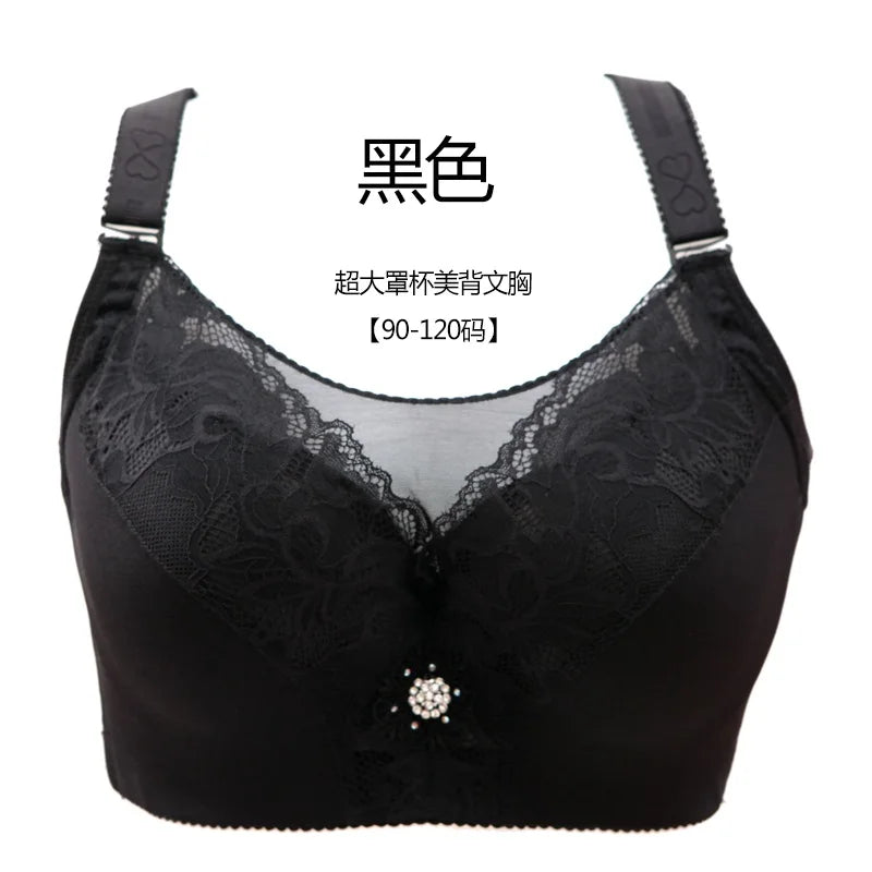 Big Size Push Up Bra 48G 50G 52G Plus Size Bralette Large Size Brassiere Female Bra Plus Size 40-52 Sexy Seamless Bras For Women
