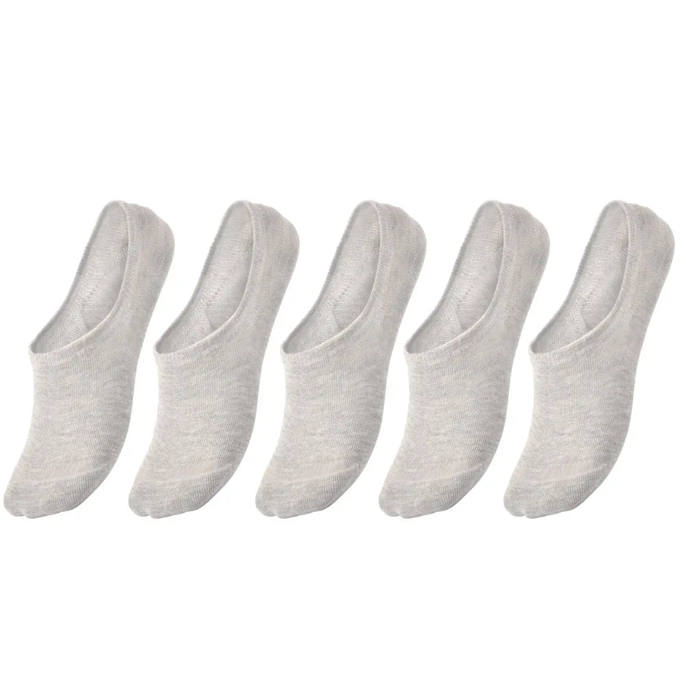 5 pairs of boys girls children  soft invisible socks low  casual cotton leisure sailing anti-skid stealth non-display