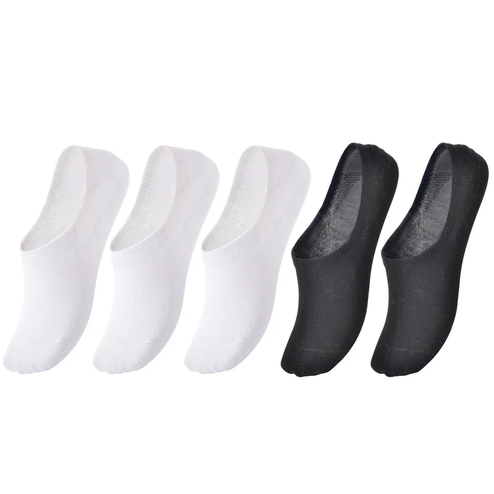 5 pairs of boys girls children  soft invisible socks low  casual cotton leisure sailing anti-skid stealth non-display