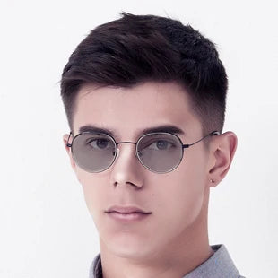 ZENOTTIC High-quality Rimless Rectangle Prescription Glasses Anti Blue Light/Photochromic Optical Eyeglasses For Men