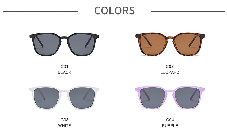 Square Small Sunglasses Women Rectangle Frame Purple Colorful Sun Glasses Female Oculos Y2K Retro Gradient Hip Hop Shades UV400