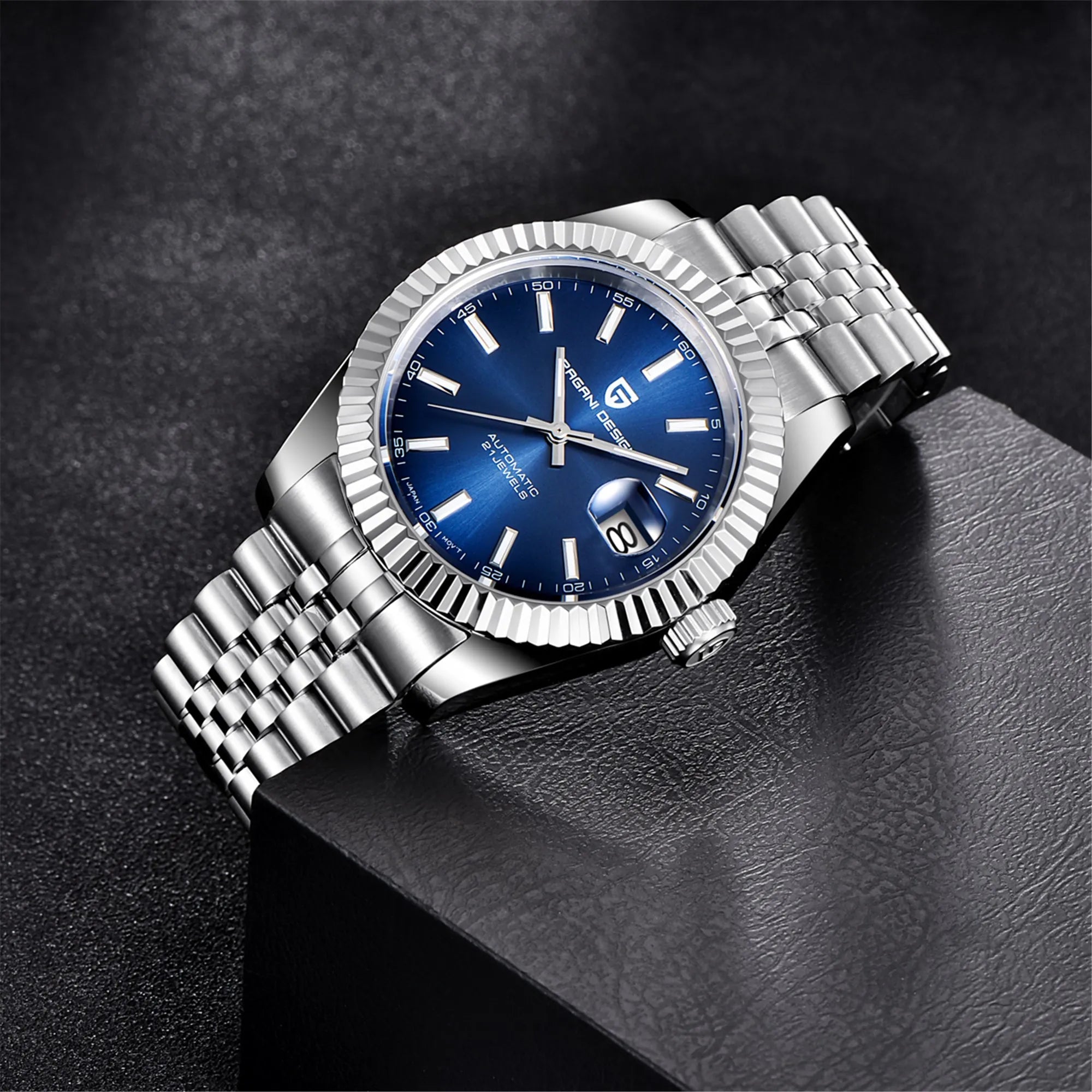 PAGANI DESIGN Man Mechanical Watch Top Brand Luxury Automatic Watch Stainless Steel 100m Waterproof Watch Men Clock Reloj Hombre