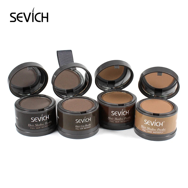 Sevich Hairline Powder 4g Hairline Shadow Powder Women Men Makeup Hair Concealer Natural Cover Unisex Hair Straightener Brush