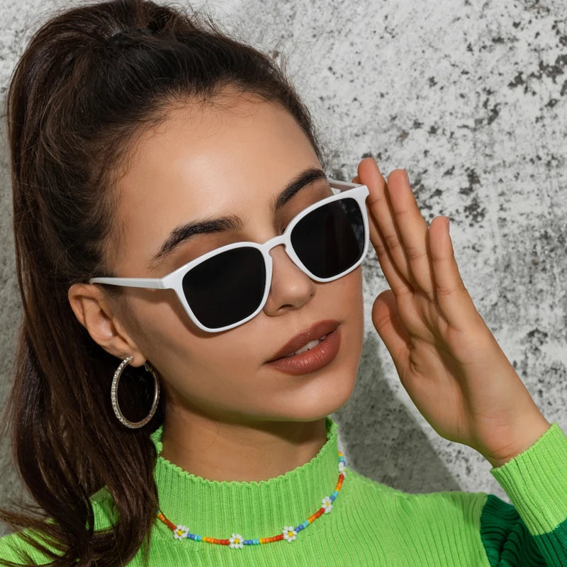 Square Small Sunglasses Women Rectangle Frame Purple Colorful Sun Glasses Female Oculos Y2K Retro Gradient Hip Hop Shades UV400