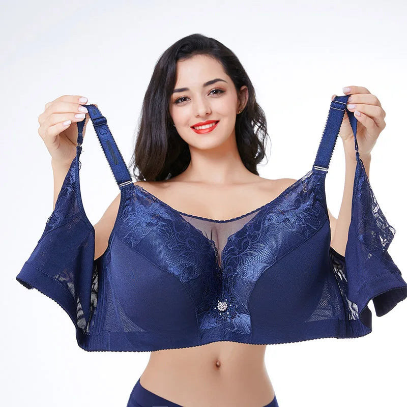 Big Size Push Up Bra 48G 50G 52G Plus Size Bralette Large Size Brassiere Female Bra Plus Size 40-52 Sexy Seamless Bras For Women