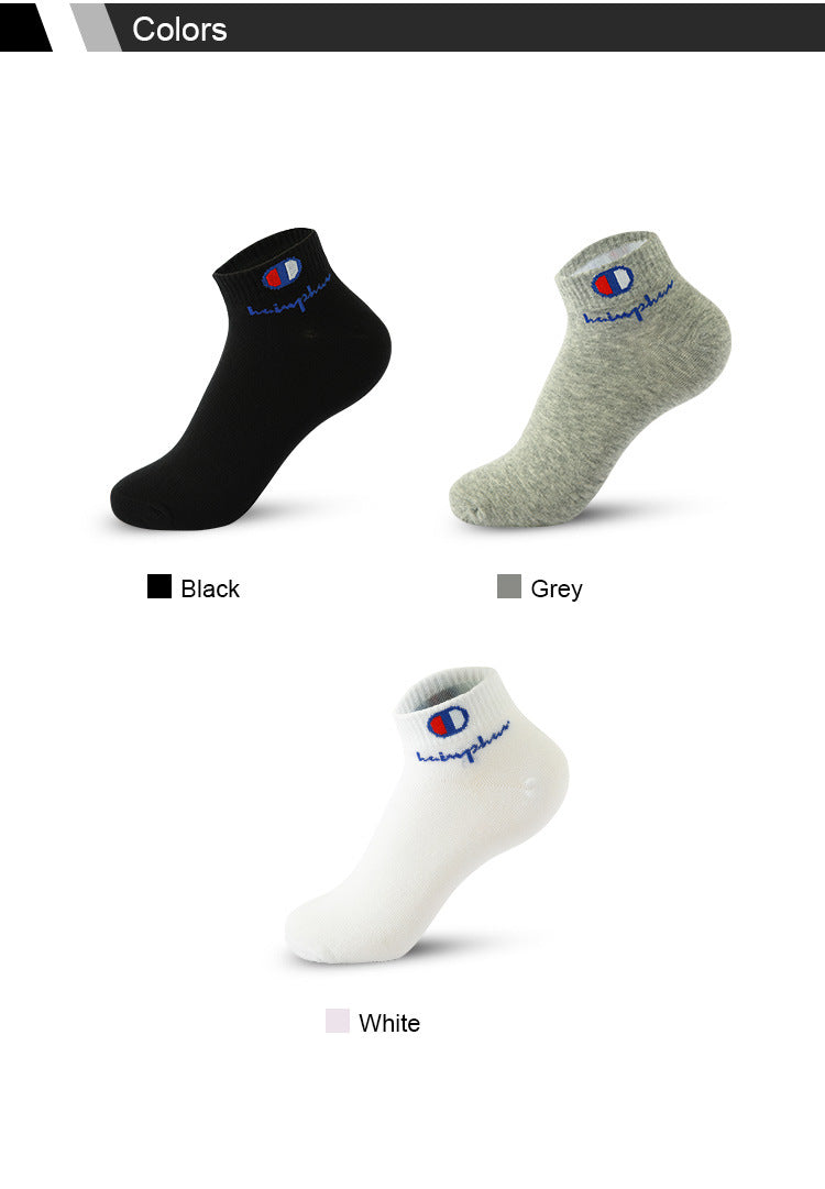 5/10/20 Pairs Men Ankle Socks Cotton Brand Classic Fashion Black White Socks Breathable Mesh Athletic Sports Socks for Summer