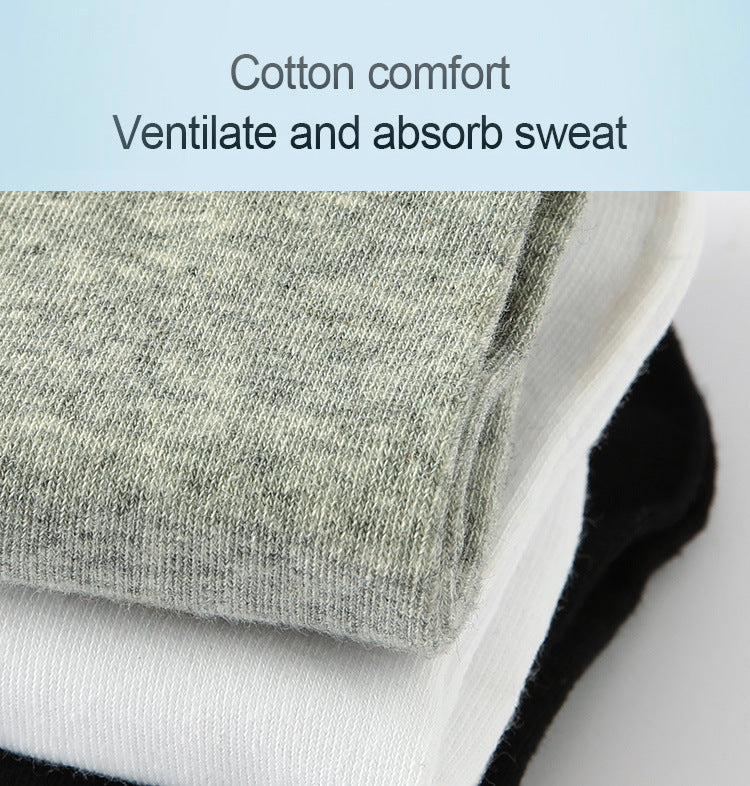 5/10/20 Pairs Men Ankle Socks Cotton Brand Classic Fashion Black White Socks Breathable Mesh Athletic Sports Socks for Summer