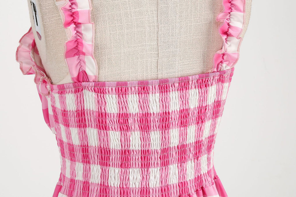 Elegant Women Pink Polka Dot Dress Summer Robe Hepburn 1950s 60s Vintage Sexy Halter Rockabilly Retro Party Dresses 2026 Vestido