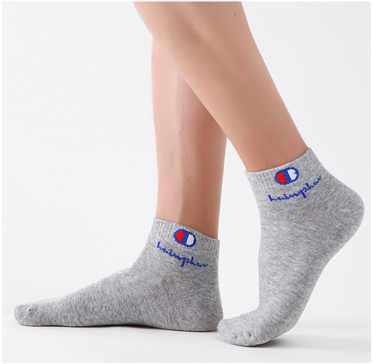 5/10/20 Pairs Men Ankle Socks Cotton Brand Classic Fashion Black White Socks Breathable Mesh Athletic Sports Socks for Summer