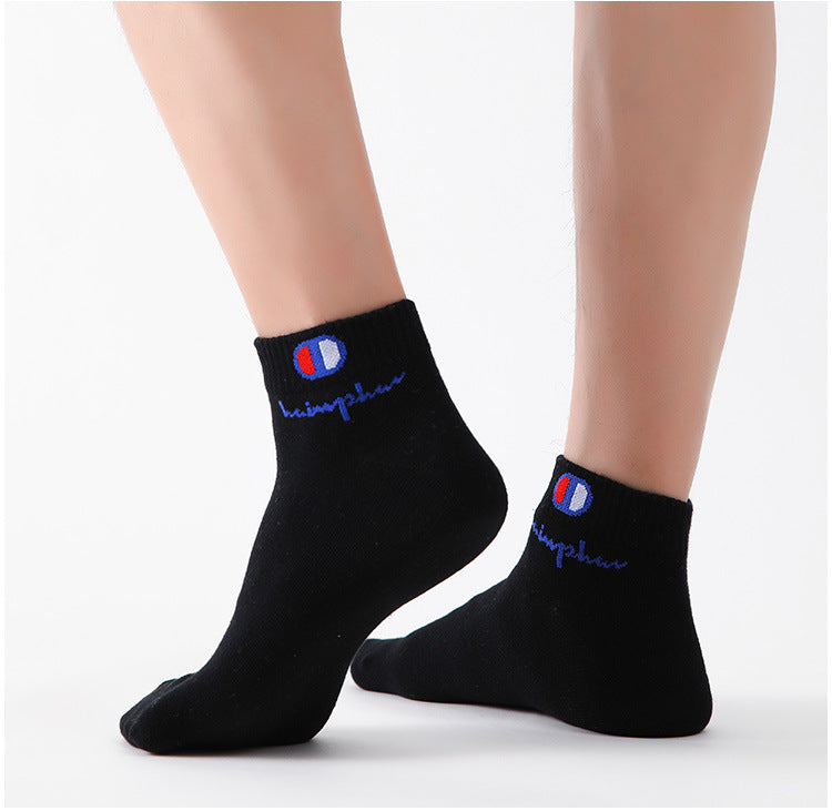 5/10/20 Pairs Men Ankle Socks Cotton Brand Classic Fashion Black White Socks Breathable Mesh Athletic Sports Socks for Summer