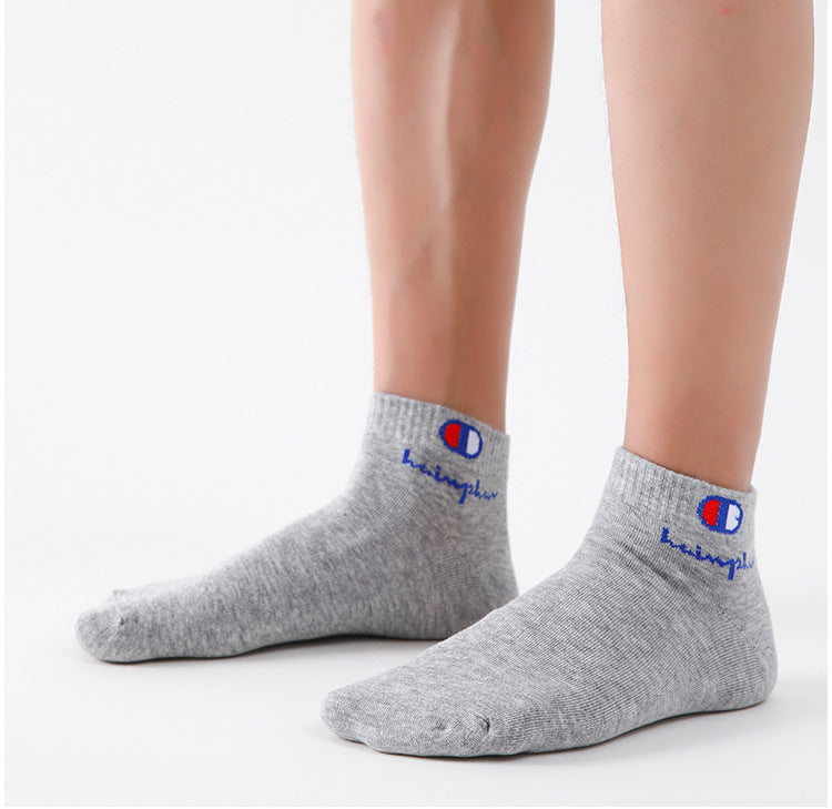 5/10/20 Pairs Men Ankle Socks Cotton Brand Classic Fashion Black White Socks Breathable Mesh Athletic Sports Socks for Summer