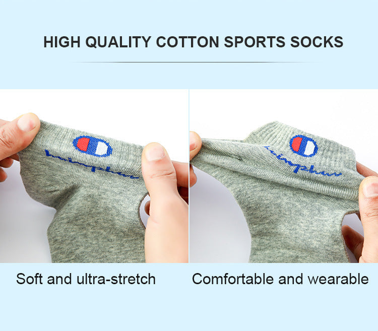 5/10/20 Pairs Men Ankle Socks Cotton Brand Classic Fashion Black White Socks Breathable Mesh Athletic Sports Socks for Summer
