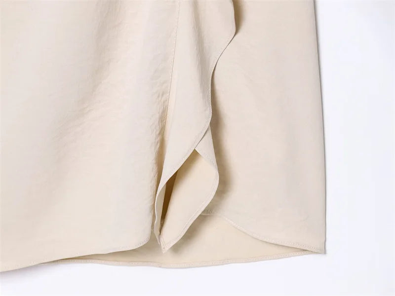 Women's Dress New Pleated Slit Midi Dress Spring Sexy Elegant Women's Long Dress