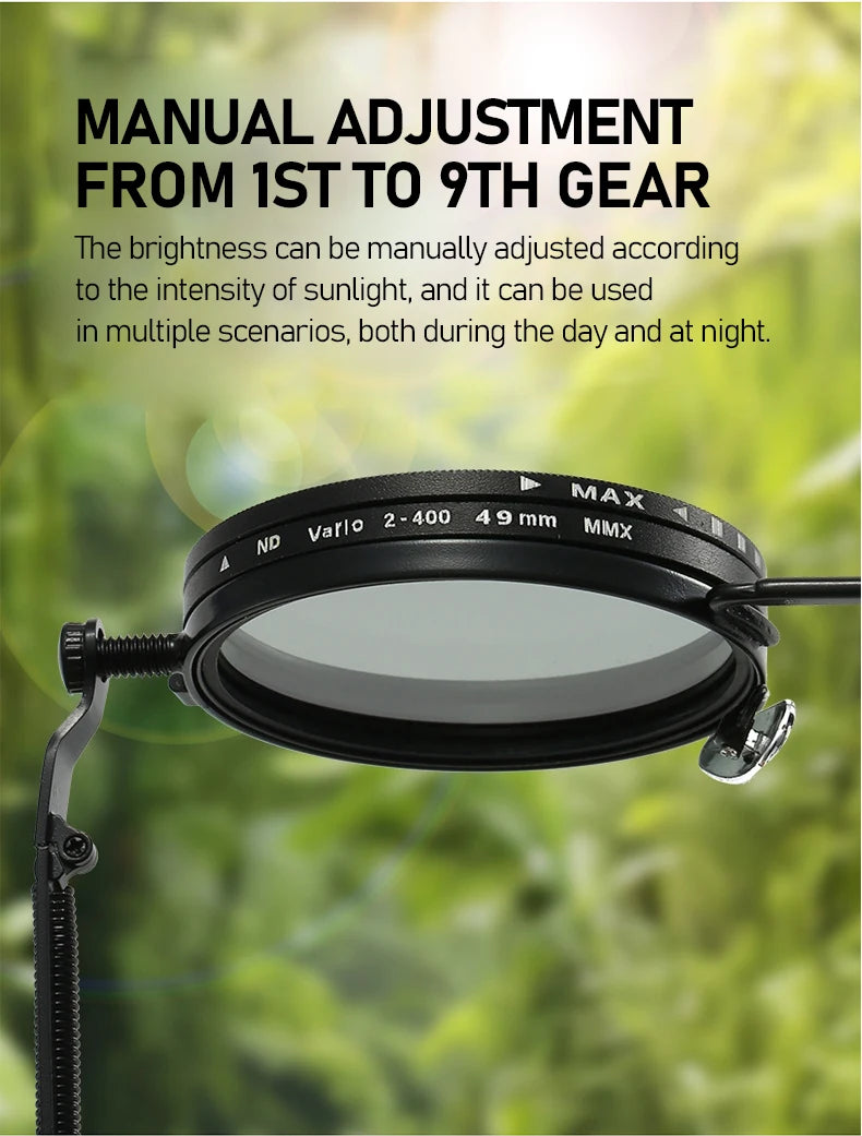 Polarized Round Sunglasses ND9 Adjustable Dimming Sun Glasses Steampunk Men Women Retro Punk Fishing Eyewear Outdoor With Case
