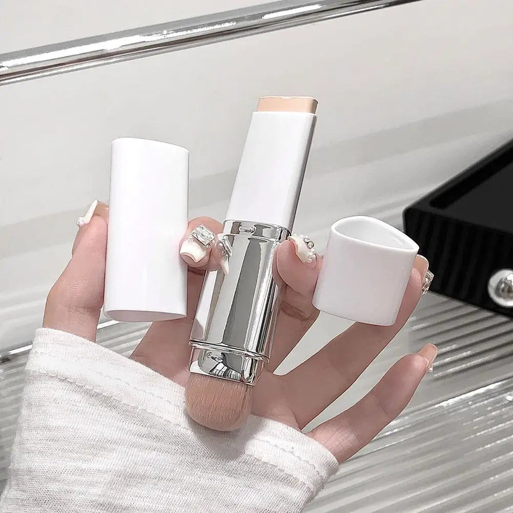 Dual-ended Foundation Stick Natural Matte Ivory White Natural Color Foundation Stick Even Out Skin Tone Provides Spot Foundation