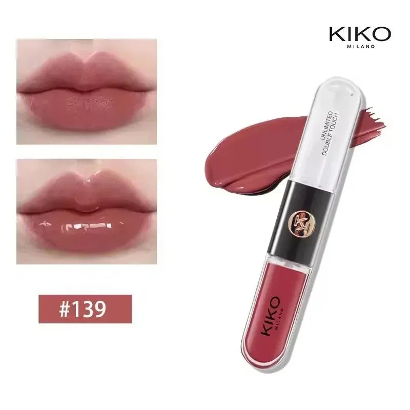 KIKO 3D Liquid Lip Glaze Transparent Lip Gloss Mirror Lipstick Nourishing Glossy Full Lips Not Fading Milk Tea Bean Paste Makeup